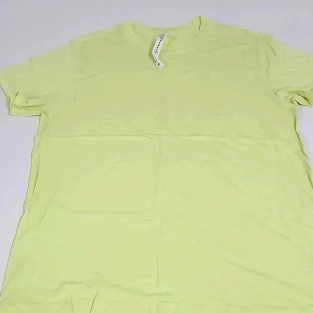 Lululemon Shirt Womens  Lime Green T-Shirt Active Workout Running